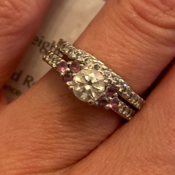 Engagement Ring with Wedding Band - Picture 1 of 5